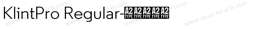 KlintPro Regular字体转换